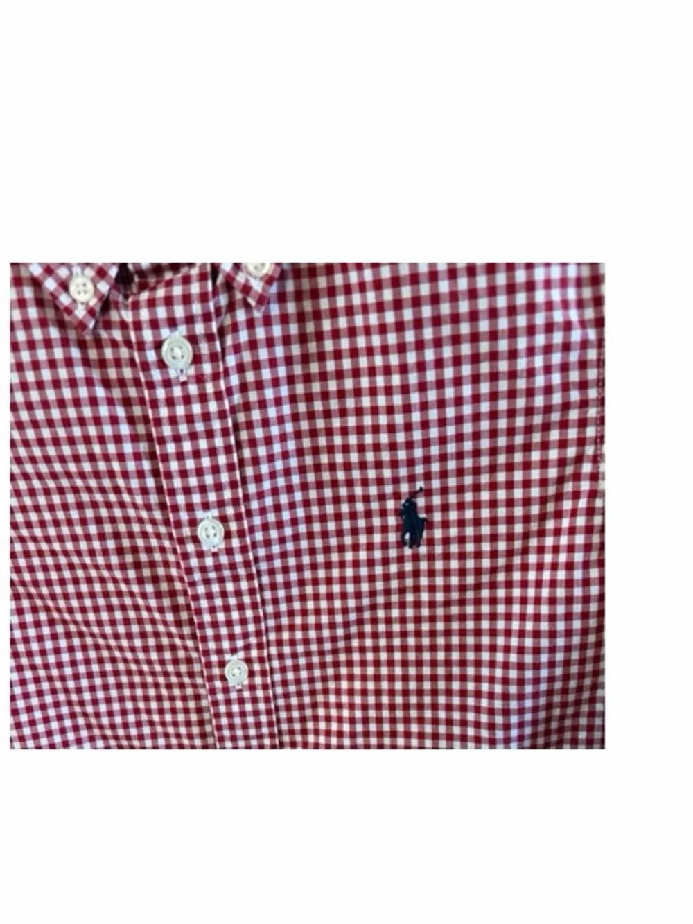 Ralph Lauren Red Gingham Button-Down Boys Shirt